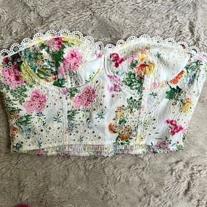 Gorgeous cropped tube top!! Bustier style